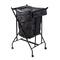 Honey Can Do Black Single Bounce Back Hamper with Wheels and Lid